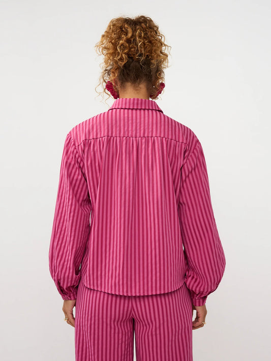 Madelena blouse berry pink