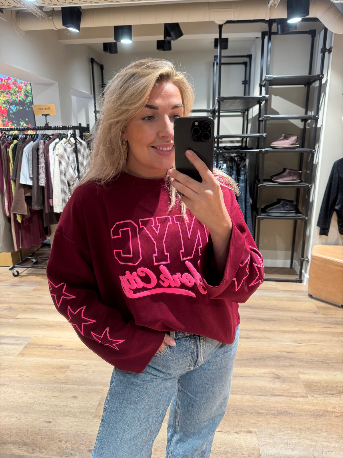 STAR Longsleeve Bordeaux