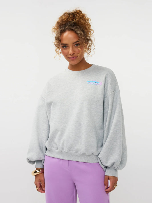 Catch me sweater grey melange