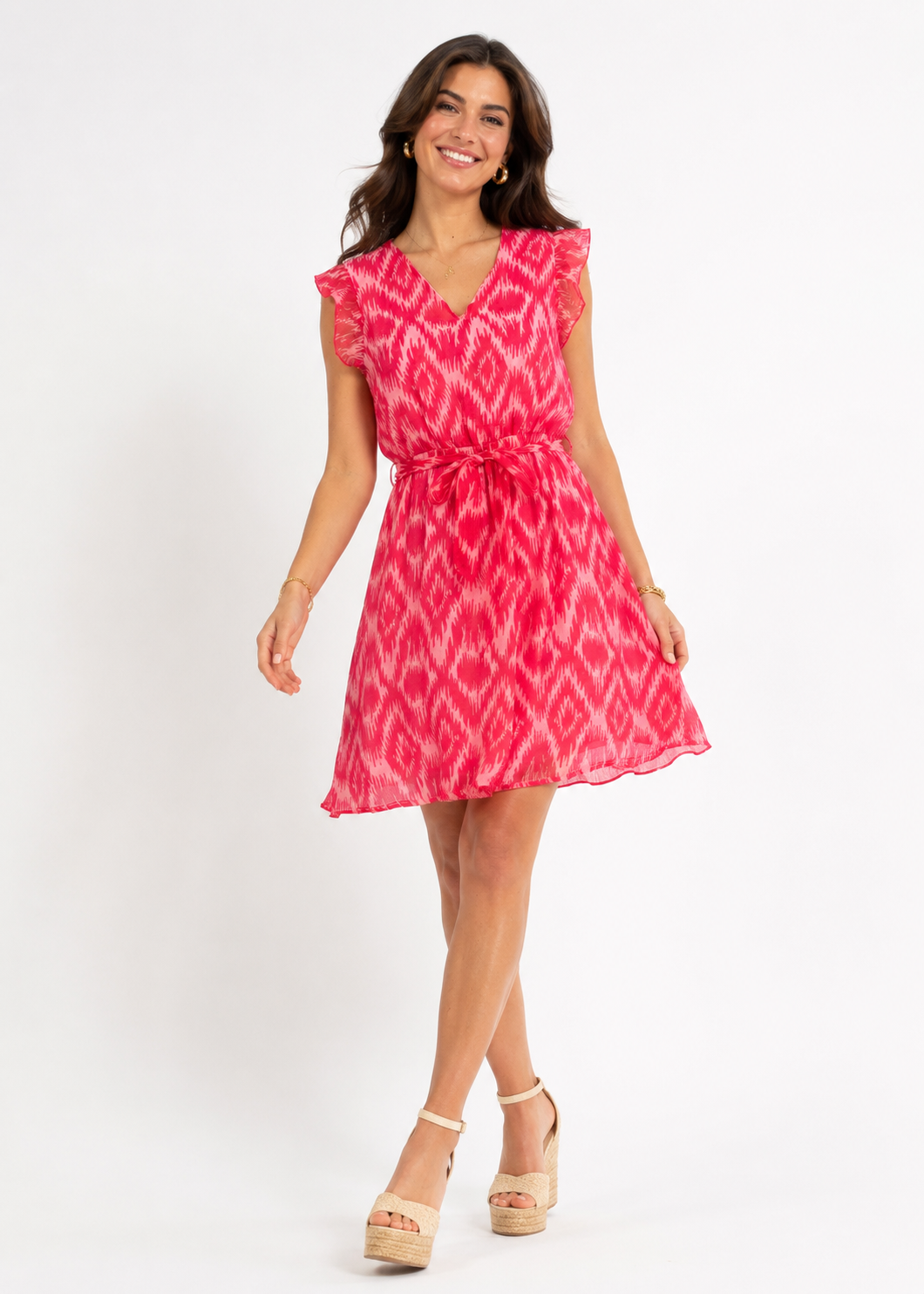 Jurk roze print