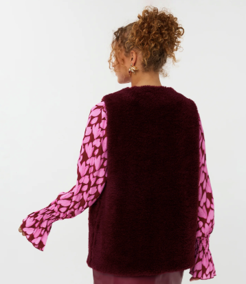 Sasha gilet bordeaux