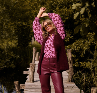 Sasha gilet bordeaux