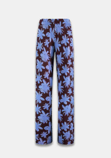 Jane broek bruin/blauw