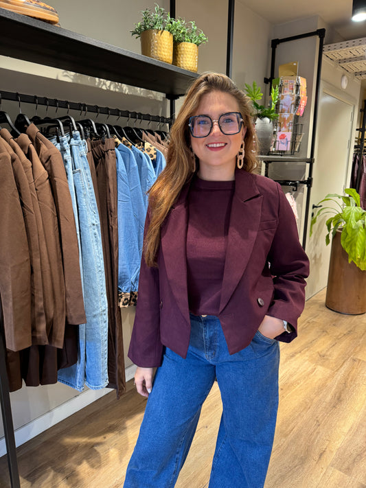 Blazer Ayla aubergine