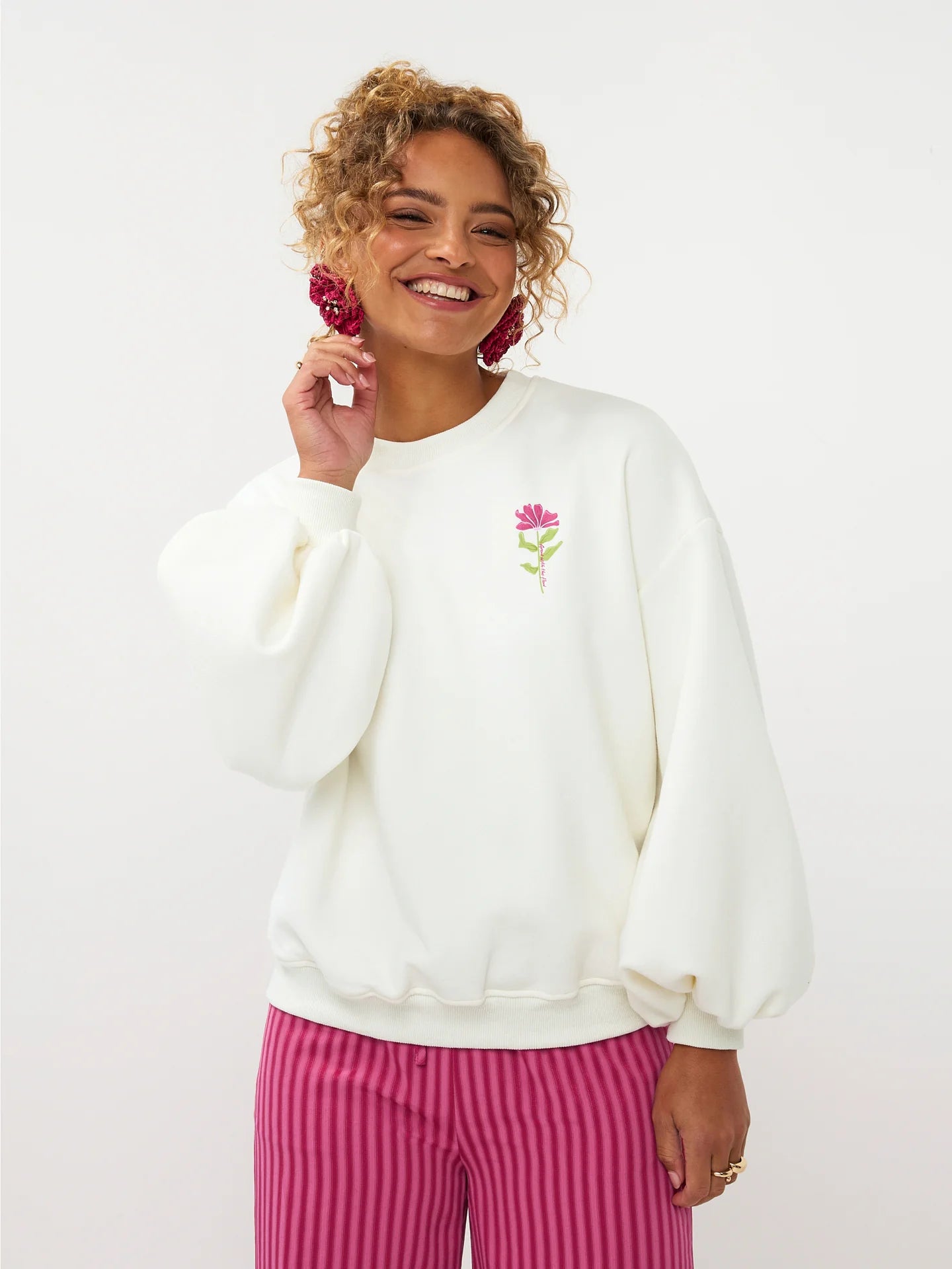 Grow with the flow sweater ecru