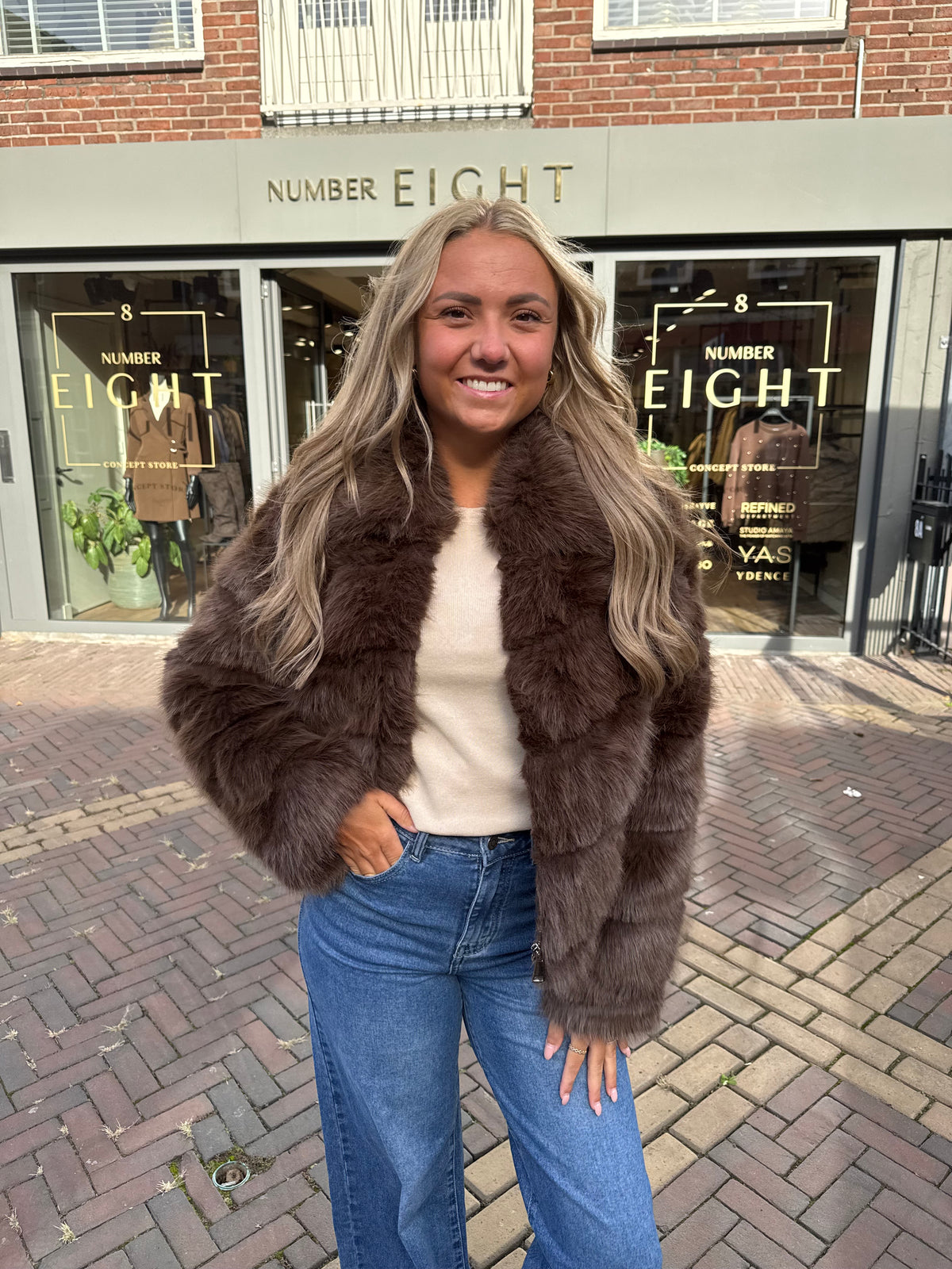 LOLA fake fur Brown