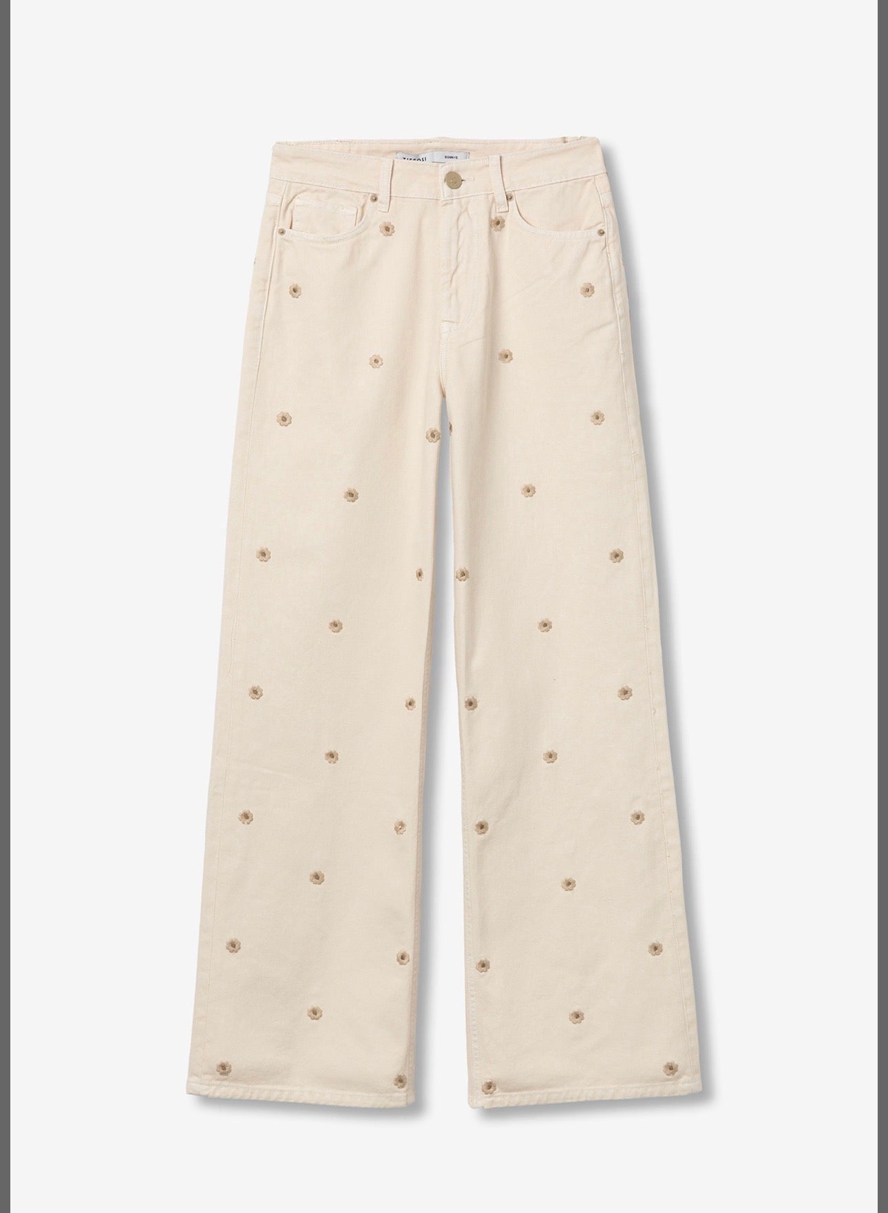 Bonnye jeans beige bloem