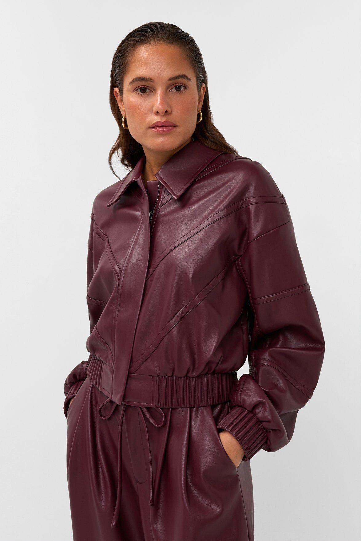 Riven jacket vegan leather