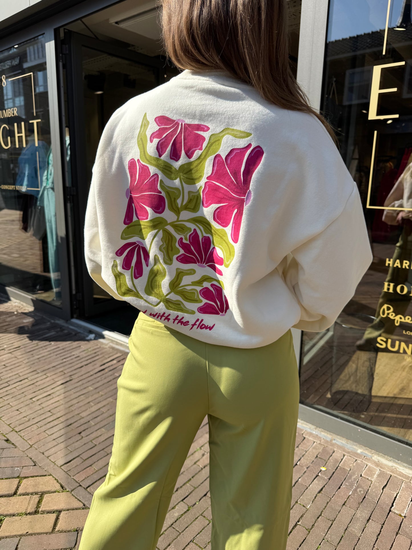 Grow with the flow sweater ecru
