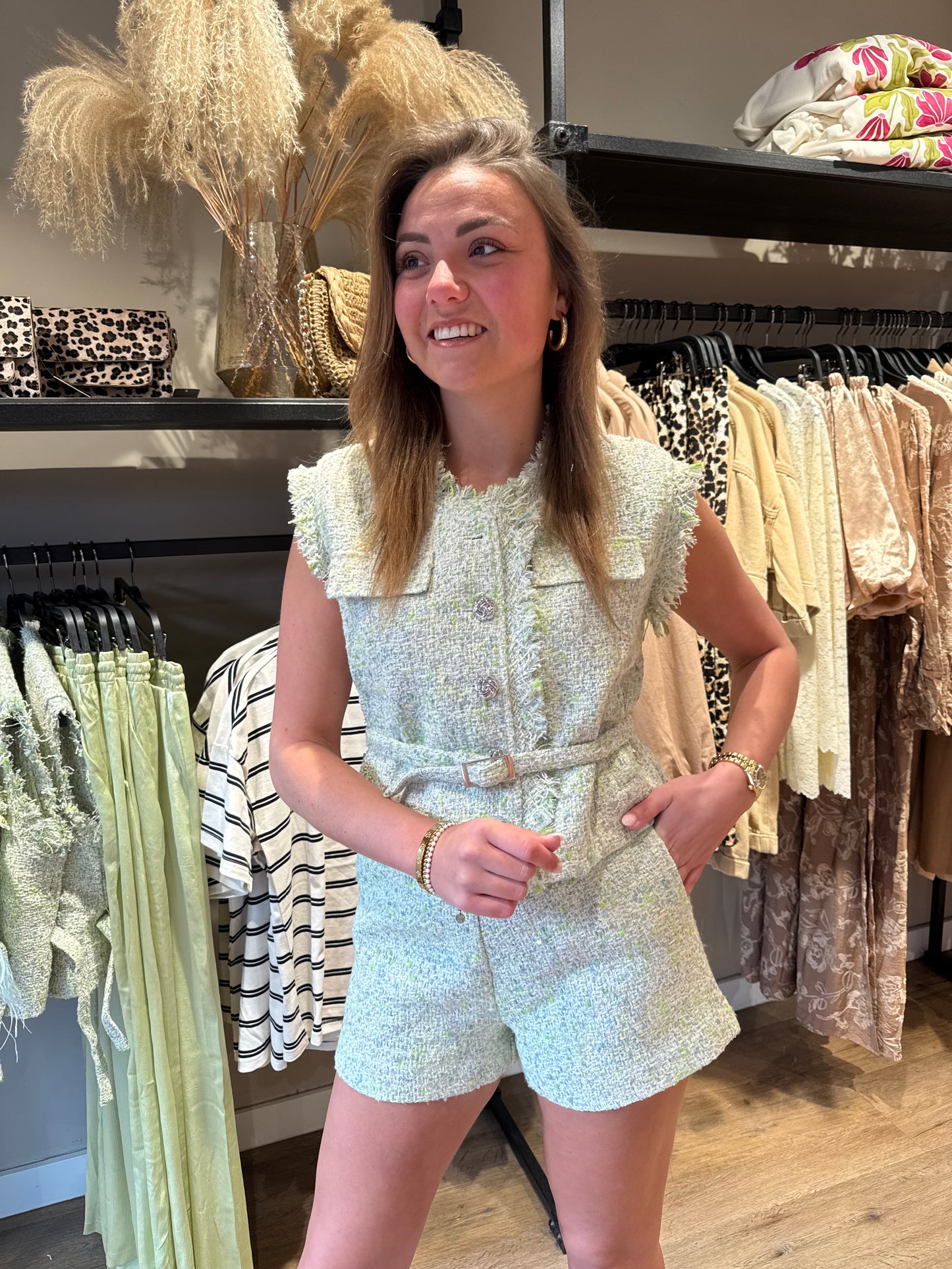 Summer gilet green/blue