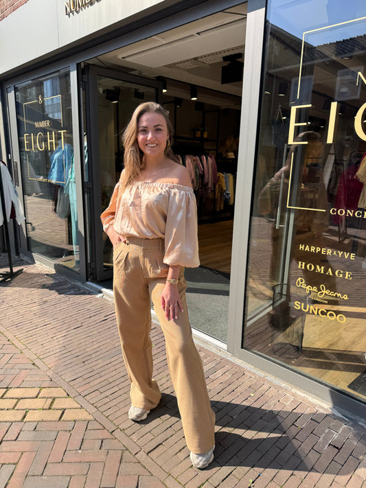 Yulieth top beige