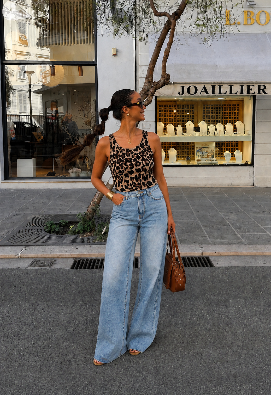 Leopard tank top