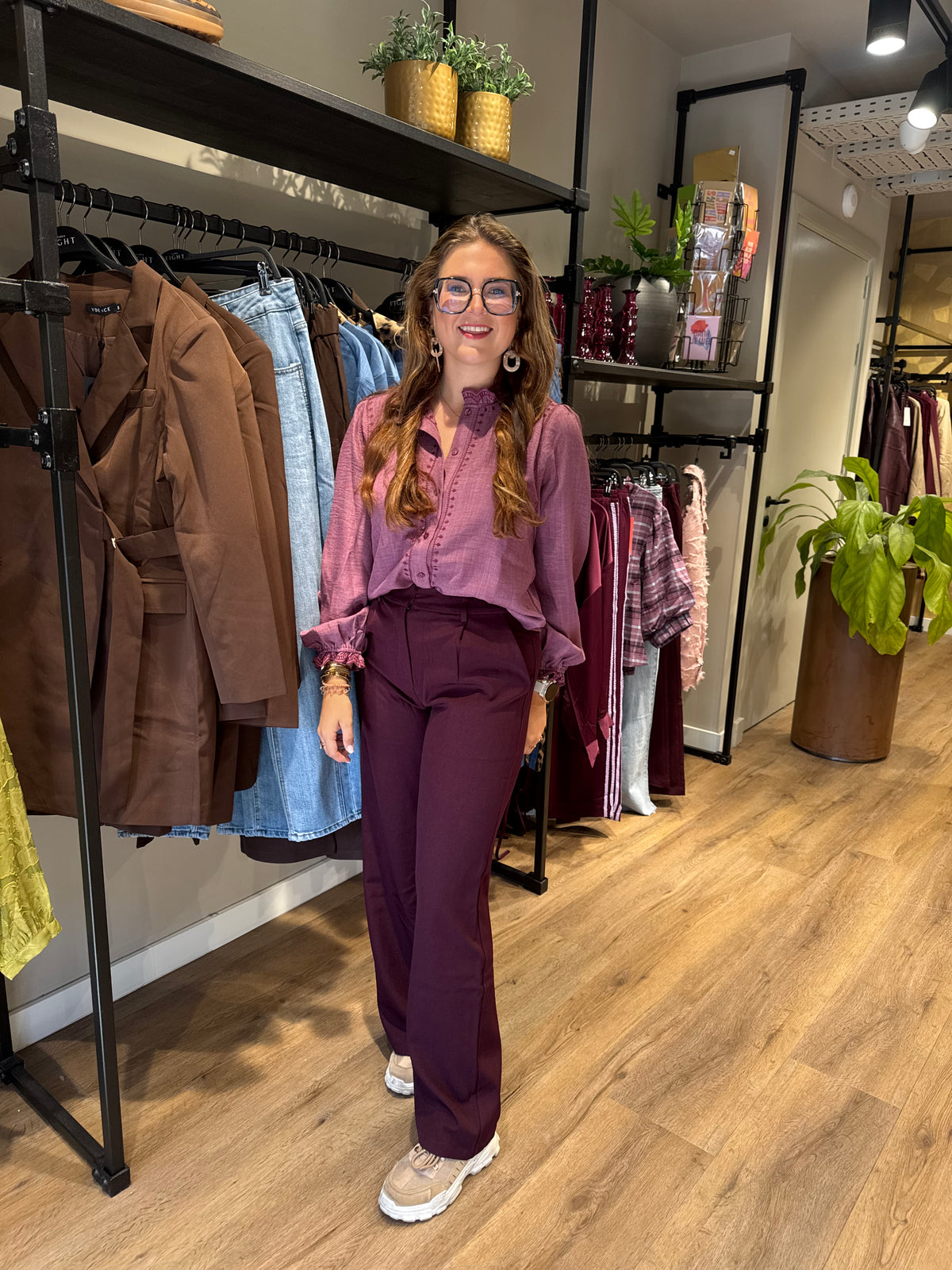 Pants Agatha aubergine