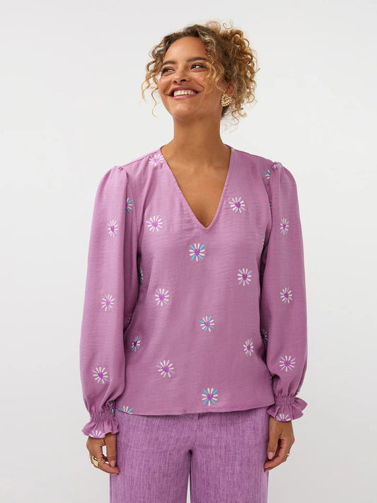 Philou blouse violet