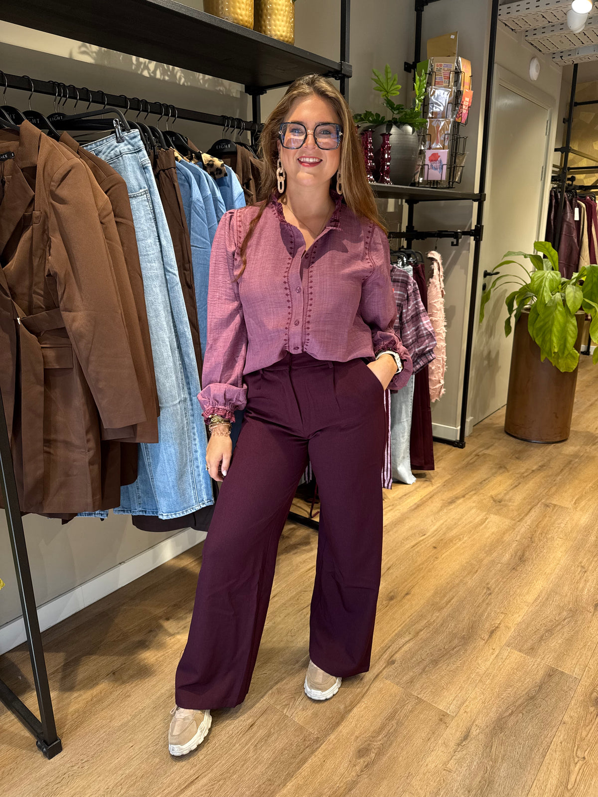 Pants Agatha aubergine