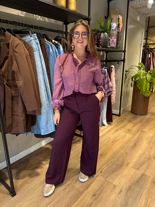 Pants Agatha aubergine
