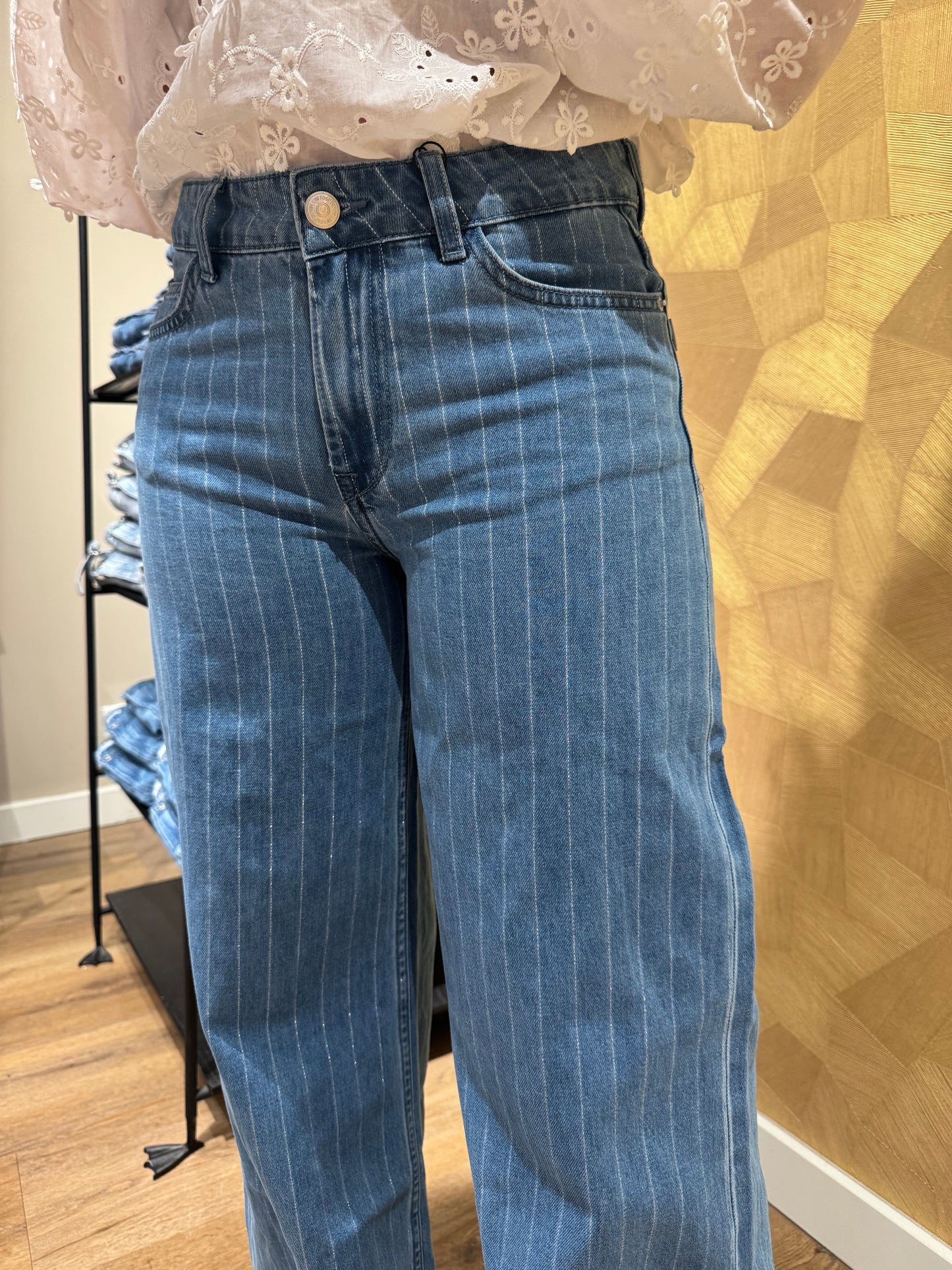 Céline wide leg glitter