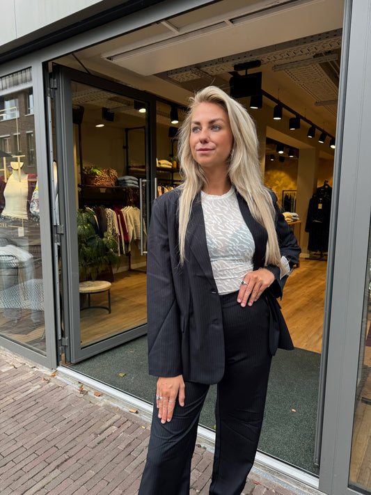 Anna blazer stripe black vintage