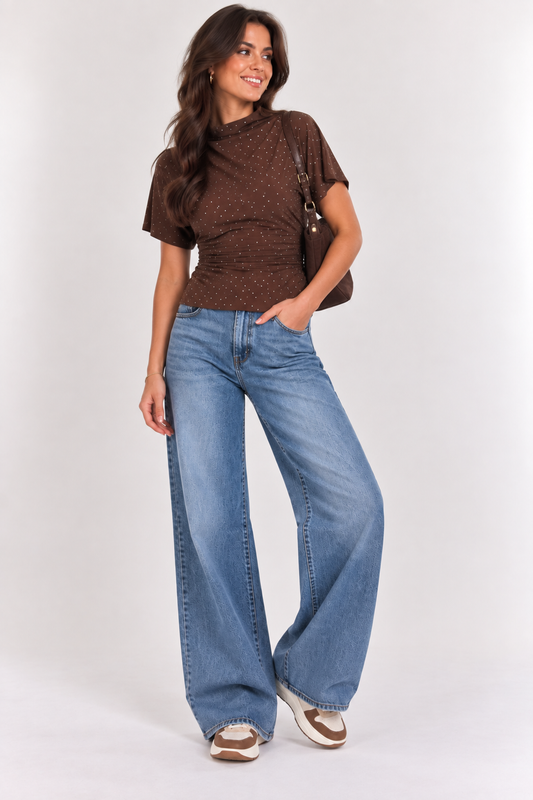 Top bruin strass