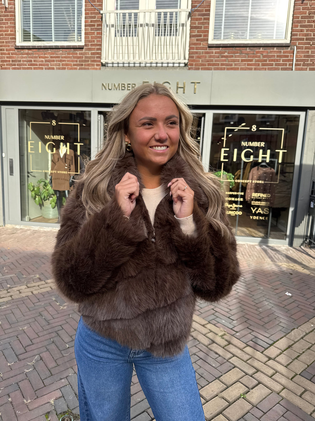 LOLA fake fur Brown