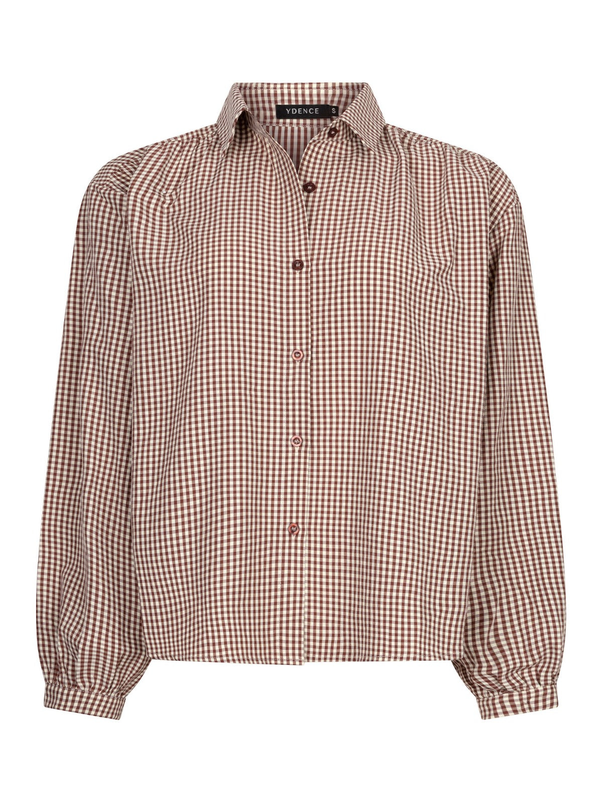 Brenda blouse Brown check