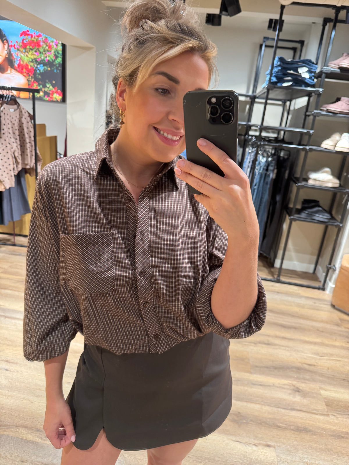 JILL crop ruit blouse