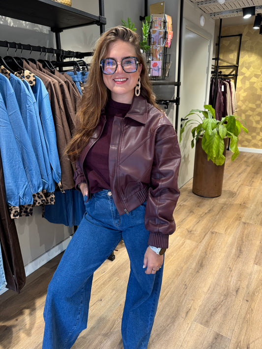 Riven jacket vegan leather
