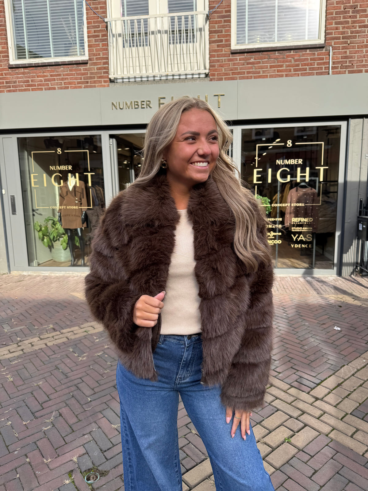 LOLA fake fur Brown