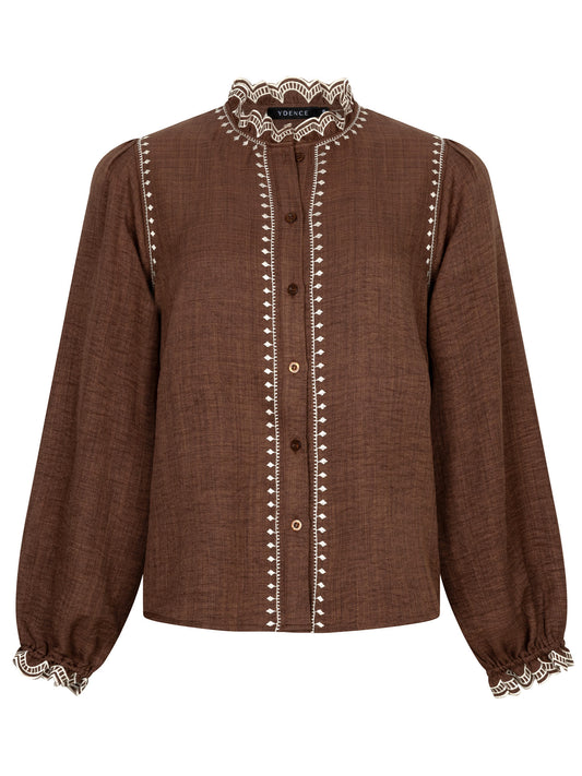 Blouse Hannah brown