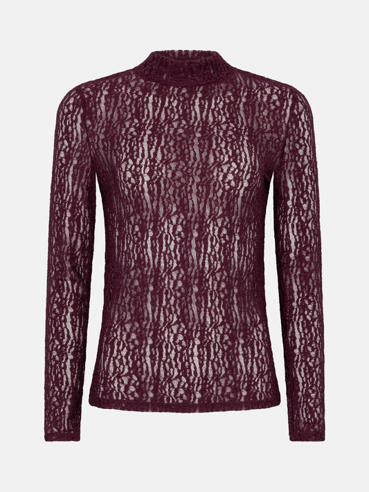 Roberta top burgundy