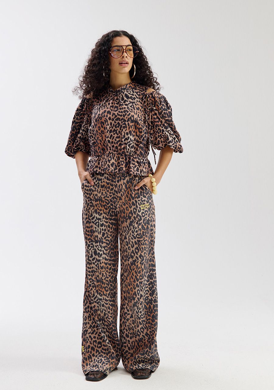 Lexie leopard pants
