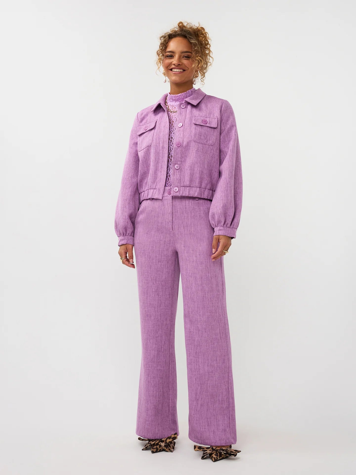 Jacket Jinte purple melange