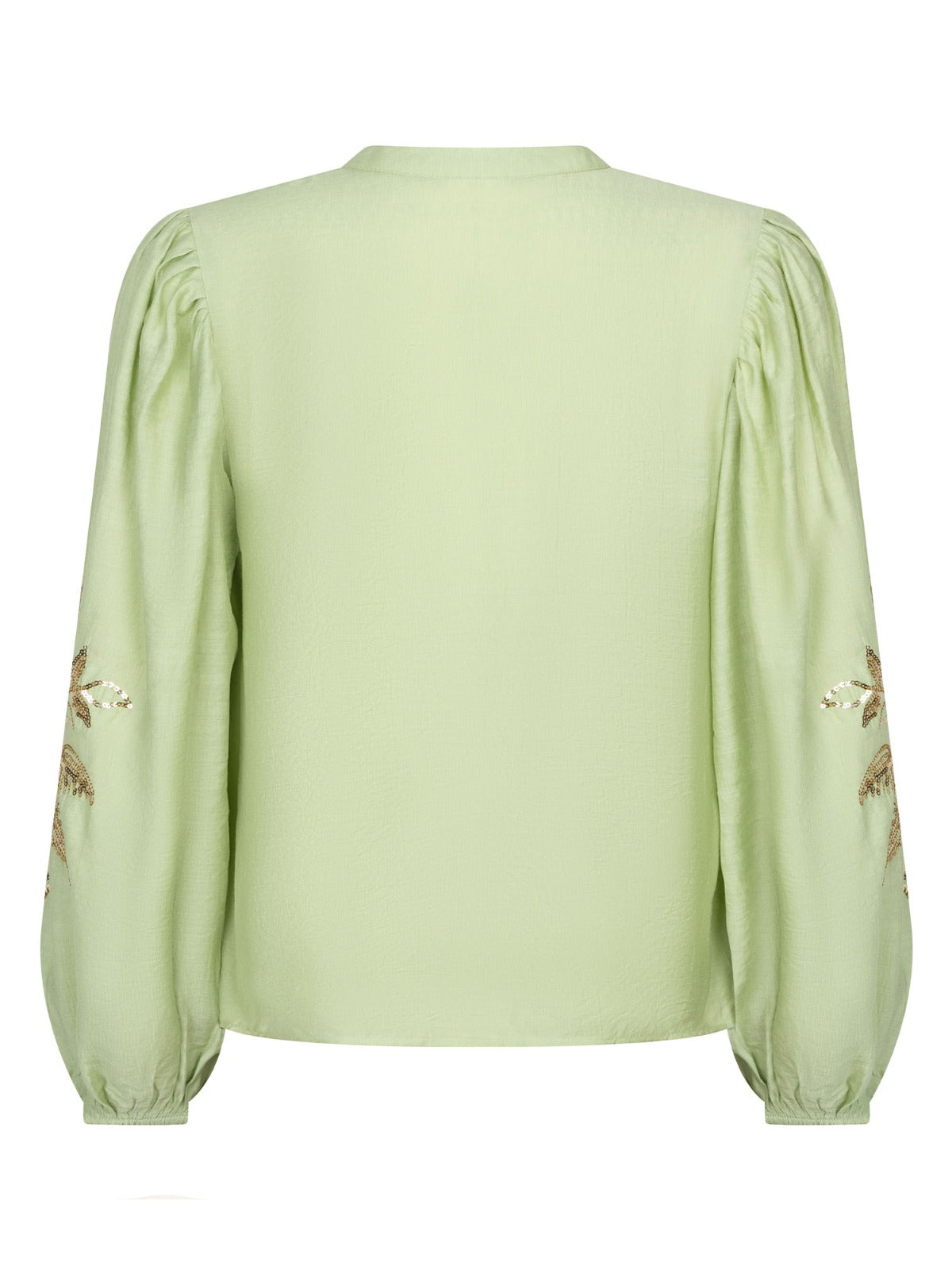 Rose blouse soft green