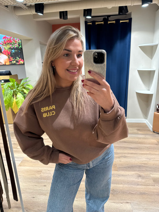 Sweater Paris Club Brown