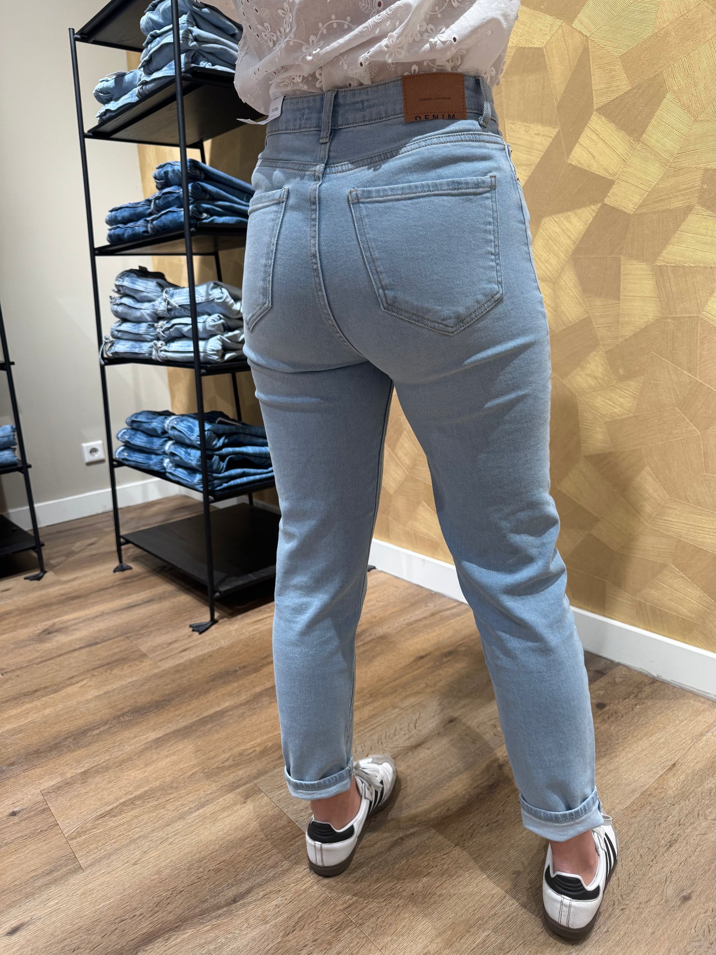 Jeans mom fit stretch