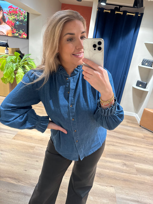 Denim blouse