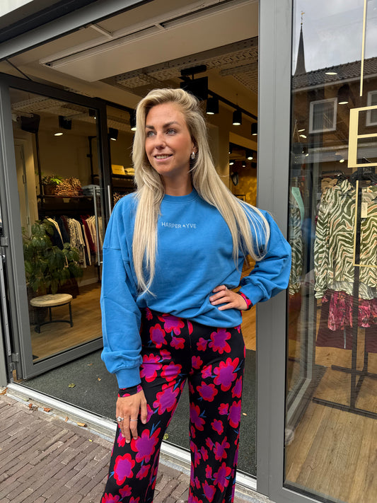 Rhinestone sweater vintage blue