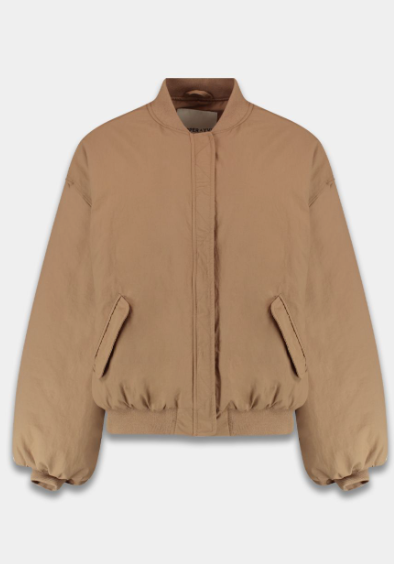 Nora bomber jas licht bruin