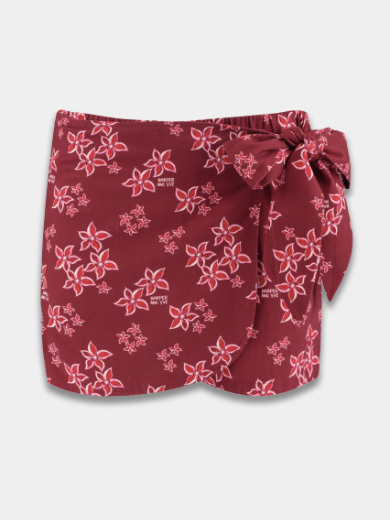 Emilia skort pink star wine berry