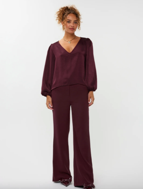 Solange pantalon bordeaux