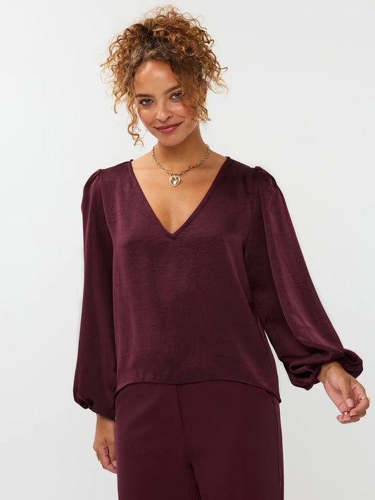 Nyma blouse bordeaux